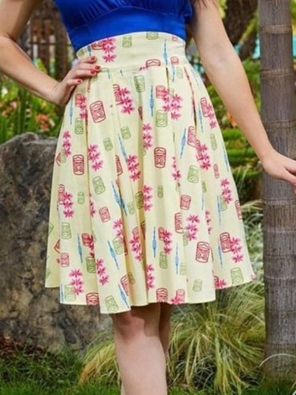 Pin Up Girl Tiki Skirt